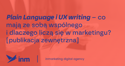 inm blog pink plain language i ux writing co maja ze soba wspolnego i dlaczego licza sie w marketingu