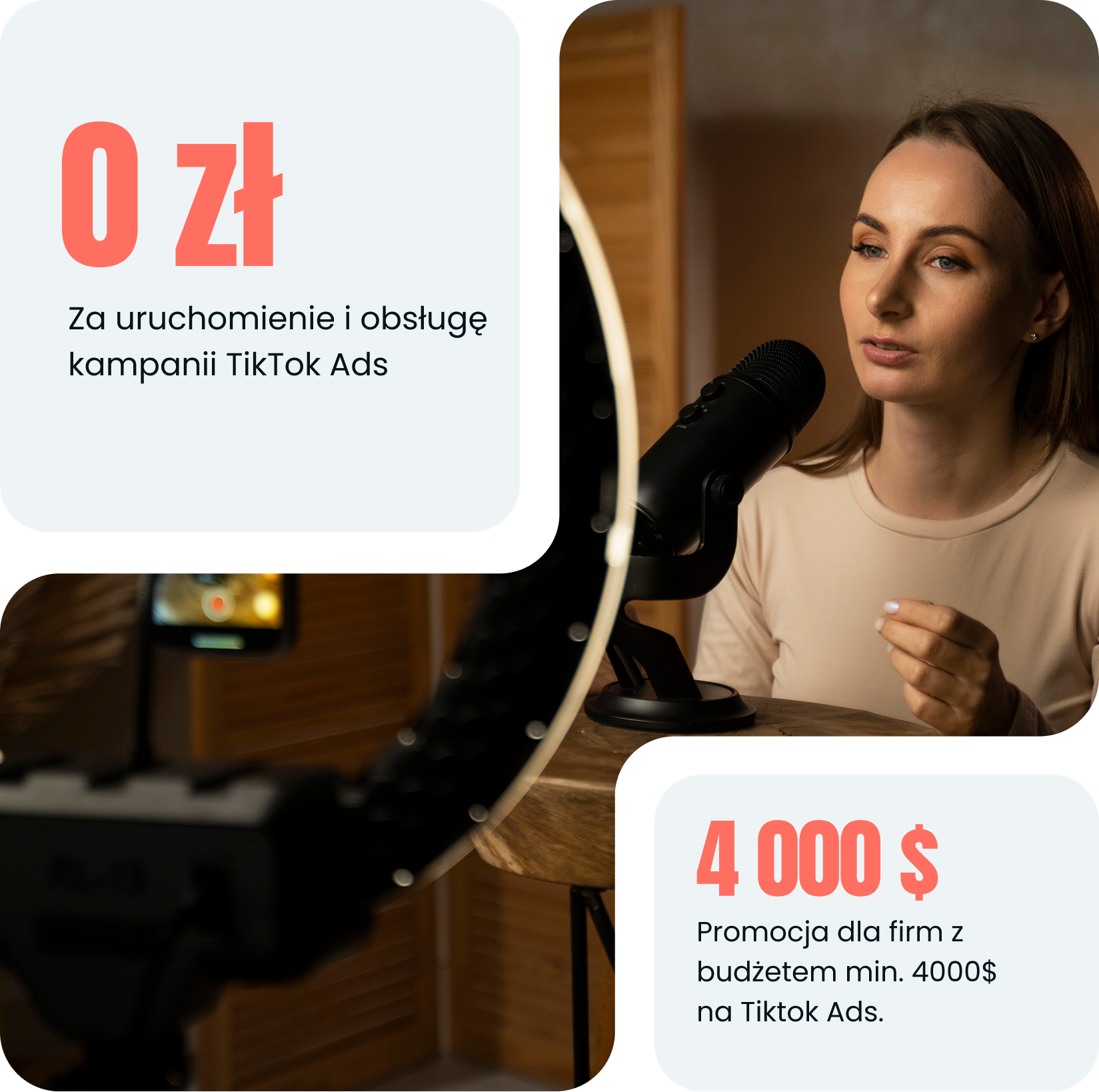 TikTok Ads promo hero oferta